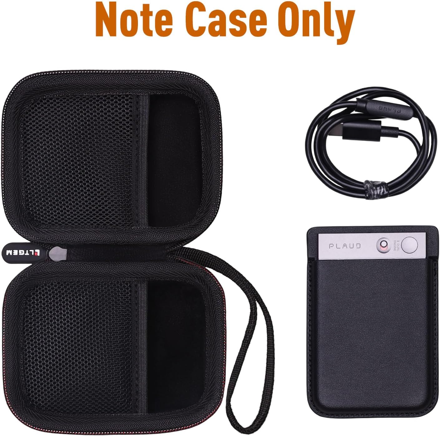 LTGEM Case for PLAUD Note/Note Pro AI Voice Recorder | Hard EVA Shell, Water-Resistant, Shock Protection, Scratch-Resistant Interior, Portable Travel Storage Case Only