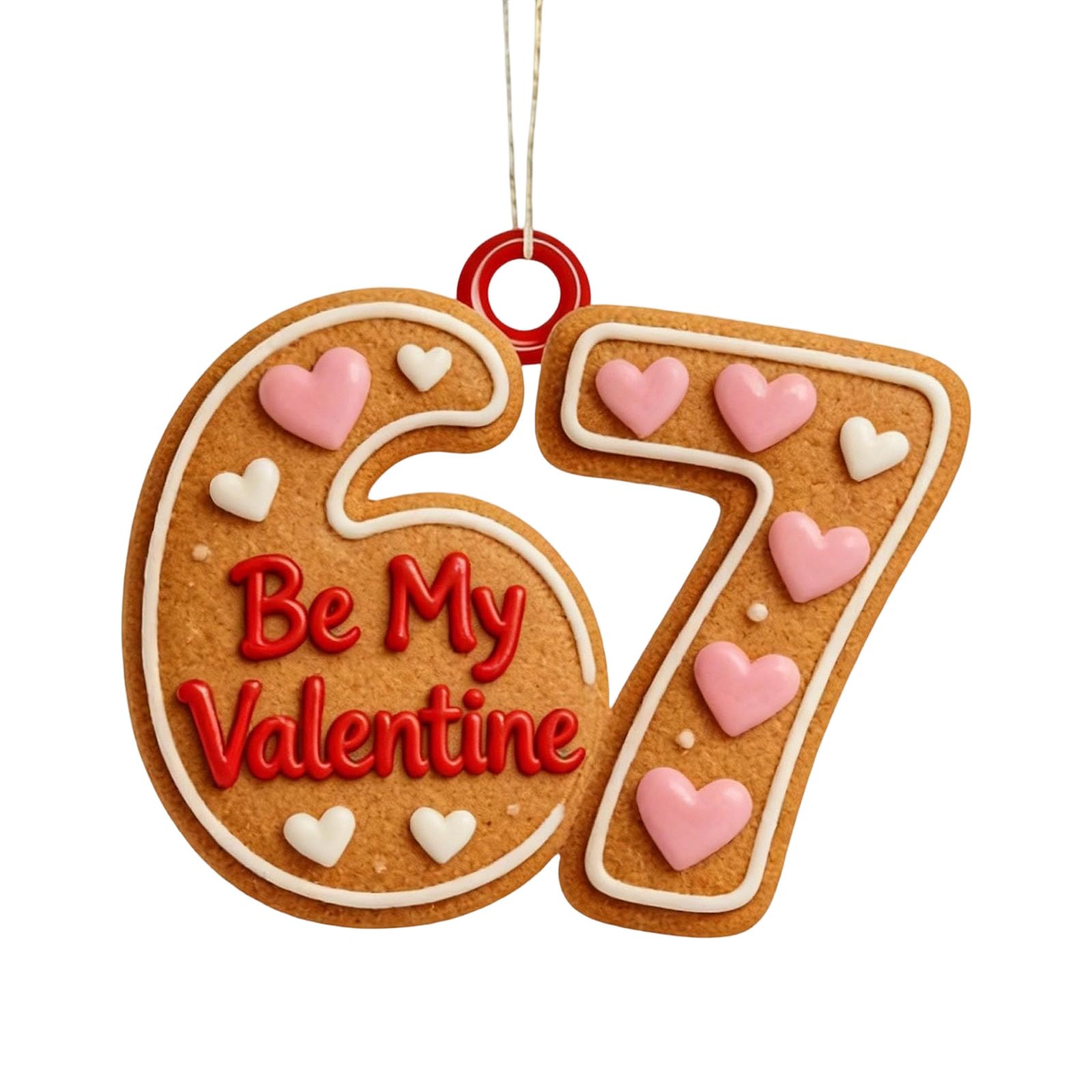 Number Ornament Shatterproof Valentines Tree Decoration for Door Wall Tree Display Birthday Wedding Celebration Ornament