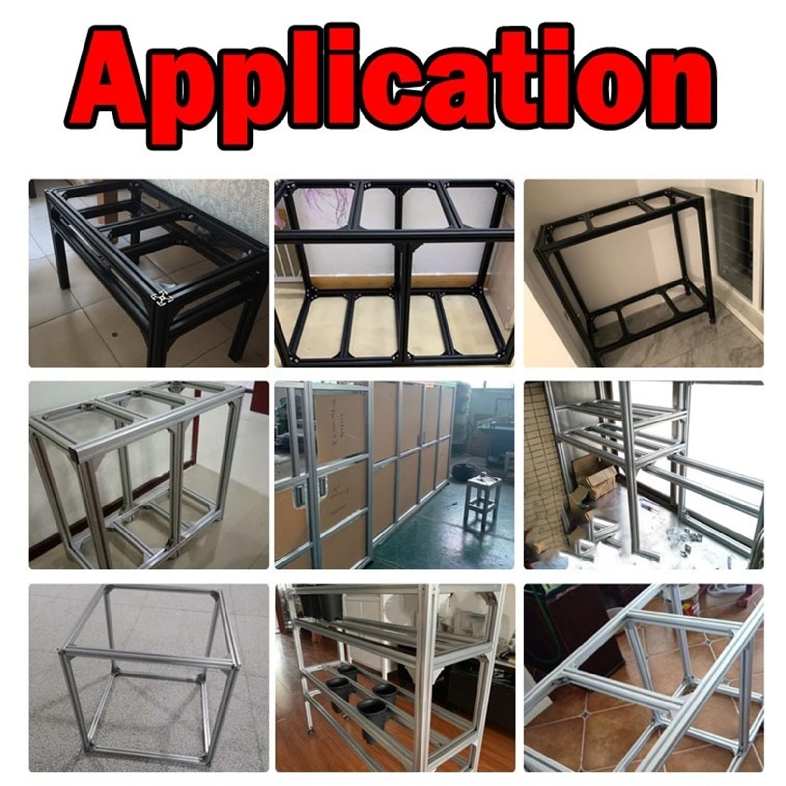 GTPBAO 2 pezzi 1515 Profili in alluminio anodizzato Telaio estruso standard europeo 15x15mm Guide quadrate for supporti for attrezzature Binario estruso(600mm long)