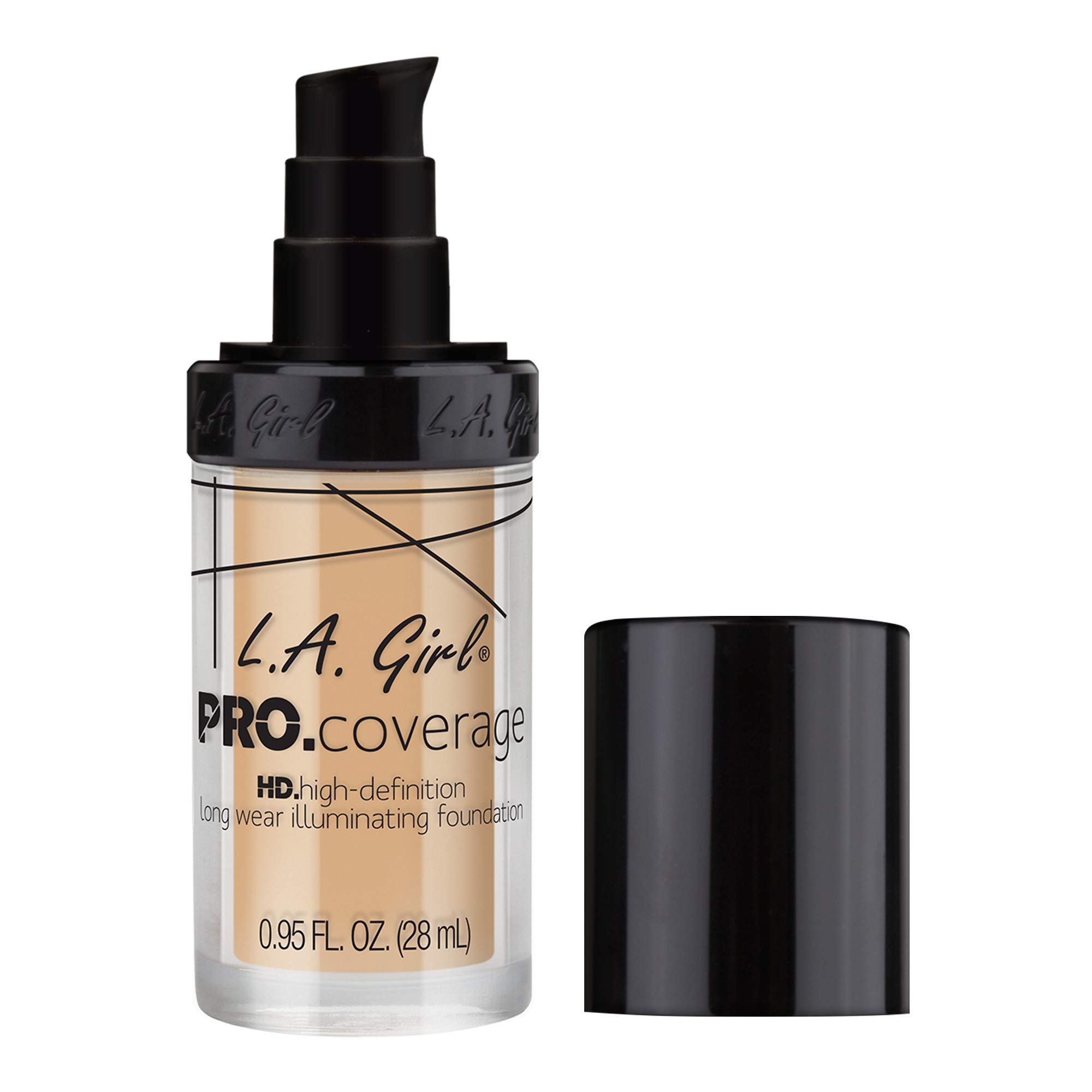 L.A. Girl Pro Coverage Liquid Foundation, White, 0.95 Fl Oz: Fair 0.95 Fl Oz (Pack of 5)