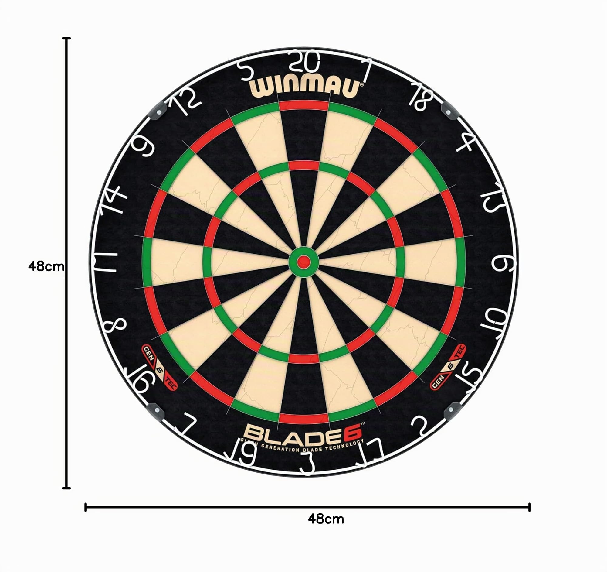 WINMAU Blade Serie – Cible de fléchettes steeldart Professionnelle série Blade – Cible steeldart Professionnelle homologuée Tournoi PDC – Blade X | 360 | Blade 6