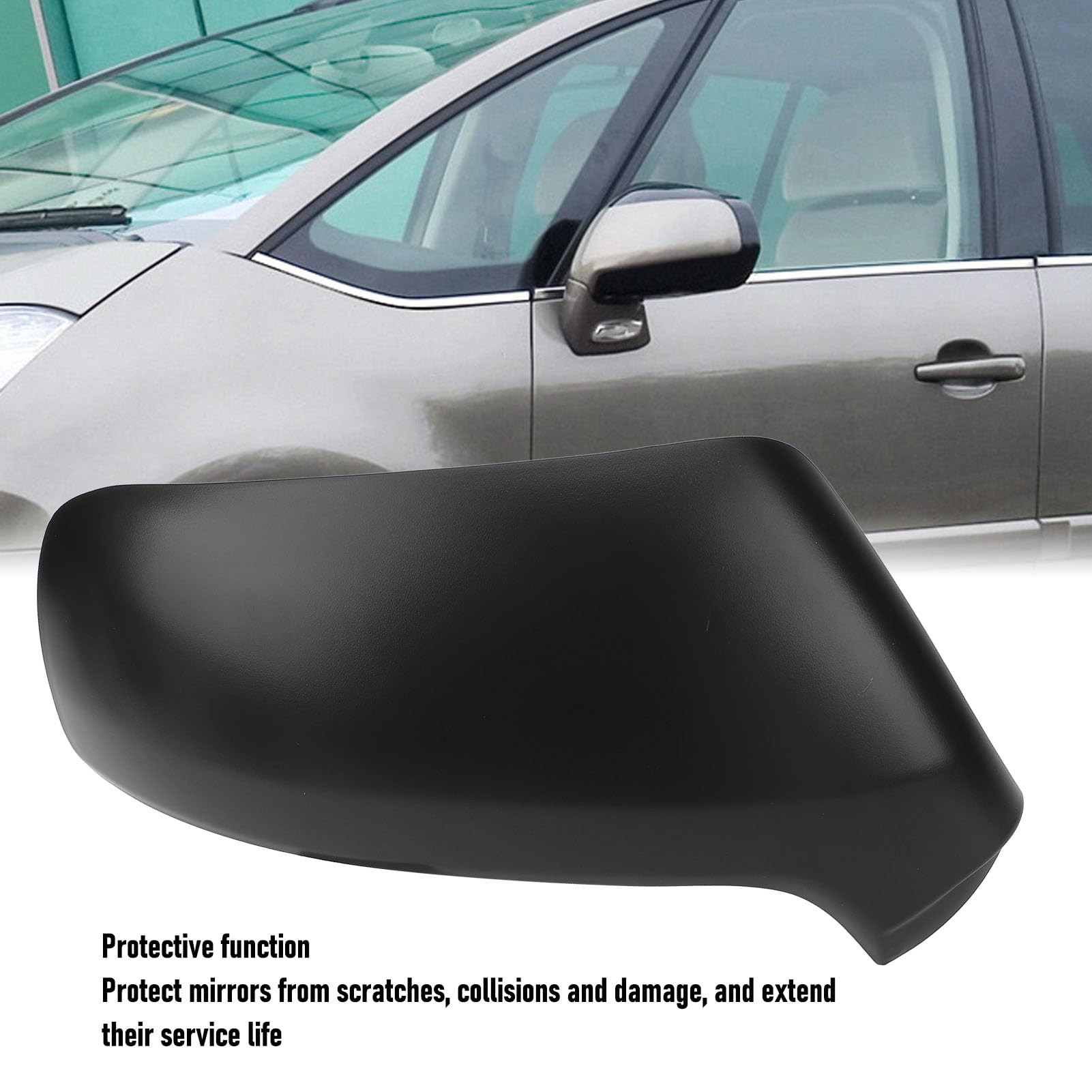 Capuchon De Rétroviseur Droit Pour Citroën C4 Grand Picasso 2007-2014 - Noir ABS - 8