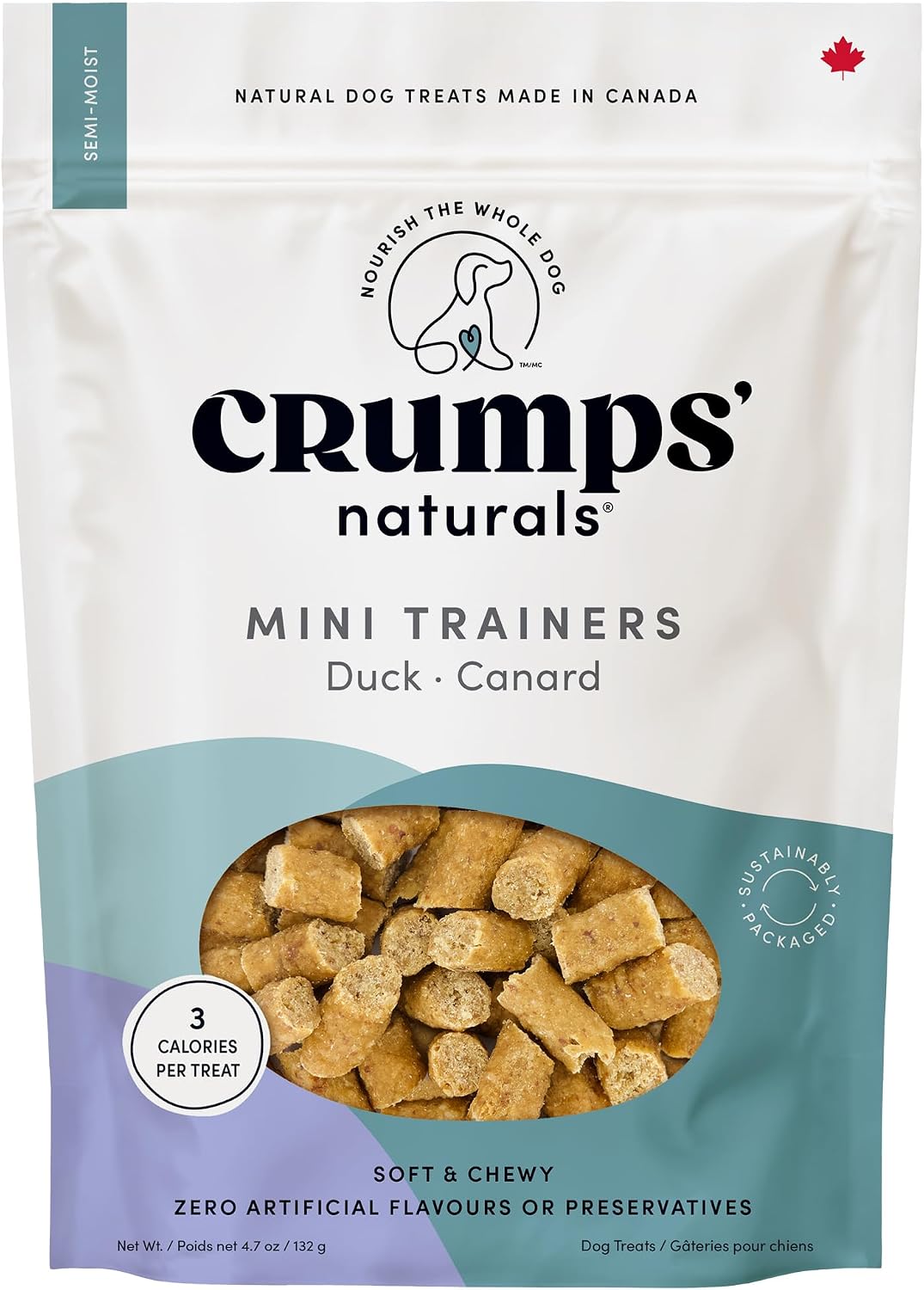 Crumps Naturals Mini Trainers Duck (semi-Moist) 4.7oz