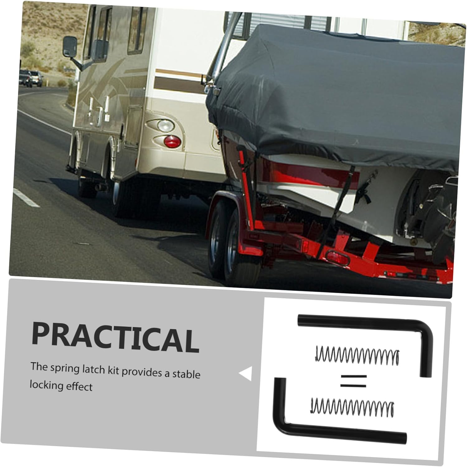 CHILDWEET Trailer Door Spring Latch Kit Utility Rv Trailer Lift Gate Latches Spring Kit for