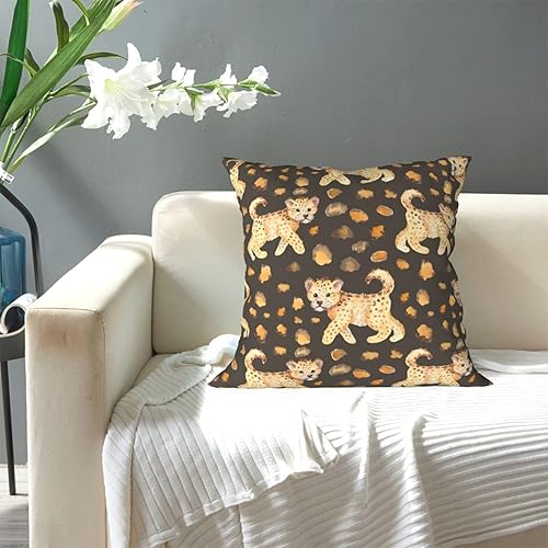 Miniatura 5 de Aimeryup Throw Pillow Covers 20x20 Inch Leopard Tiger Decorative Pillow Covers Cushion Covers cojines decorativos para sala Pillow Cases Cute Throw