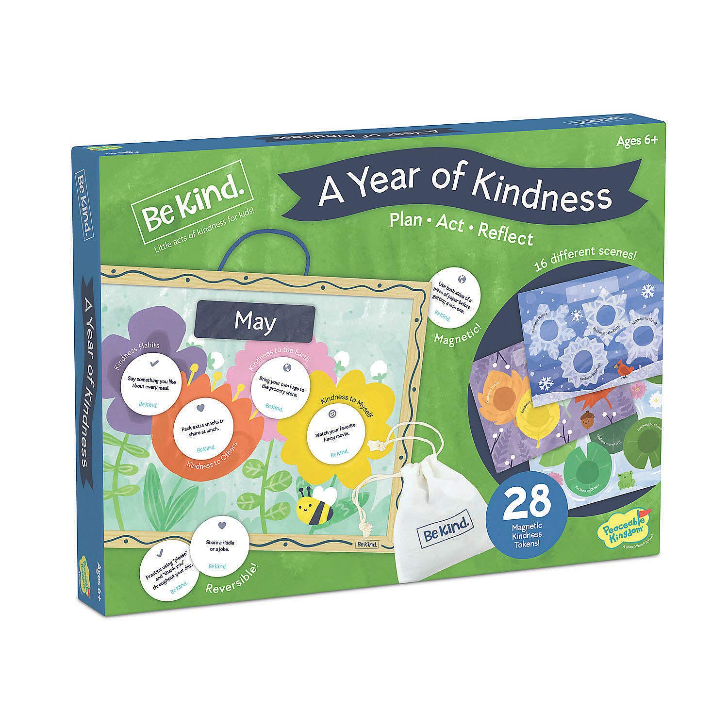 Amazon.com: Peaceable Kingdom A Year of Kindness Calendar, Monthly Activity  Board of Caring Activities : Office Products