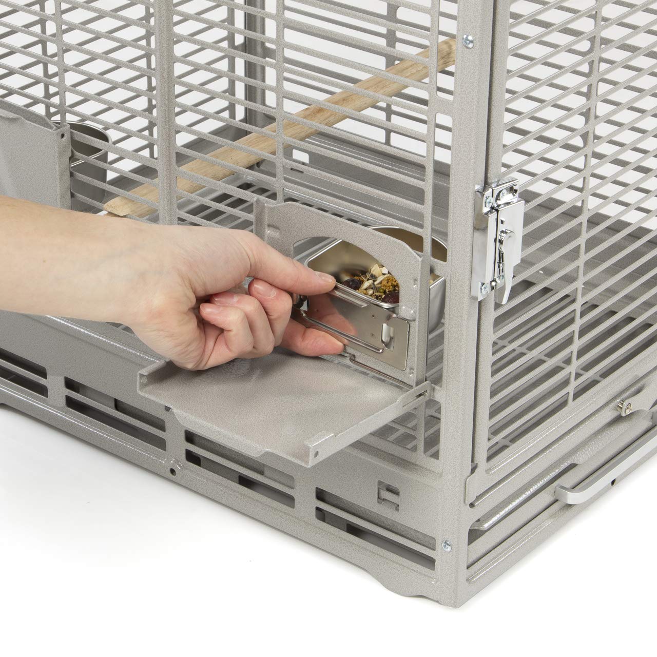 Montana Cages | Transportkäfig EVO für Sittiche & Papageien - Platinum | Transportkäfig & Reisekäfig
