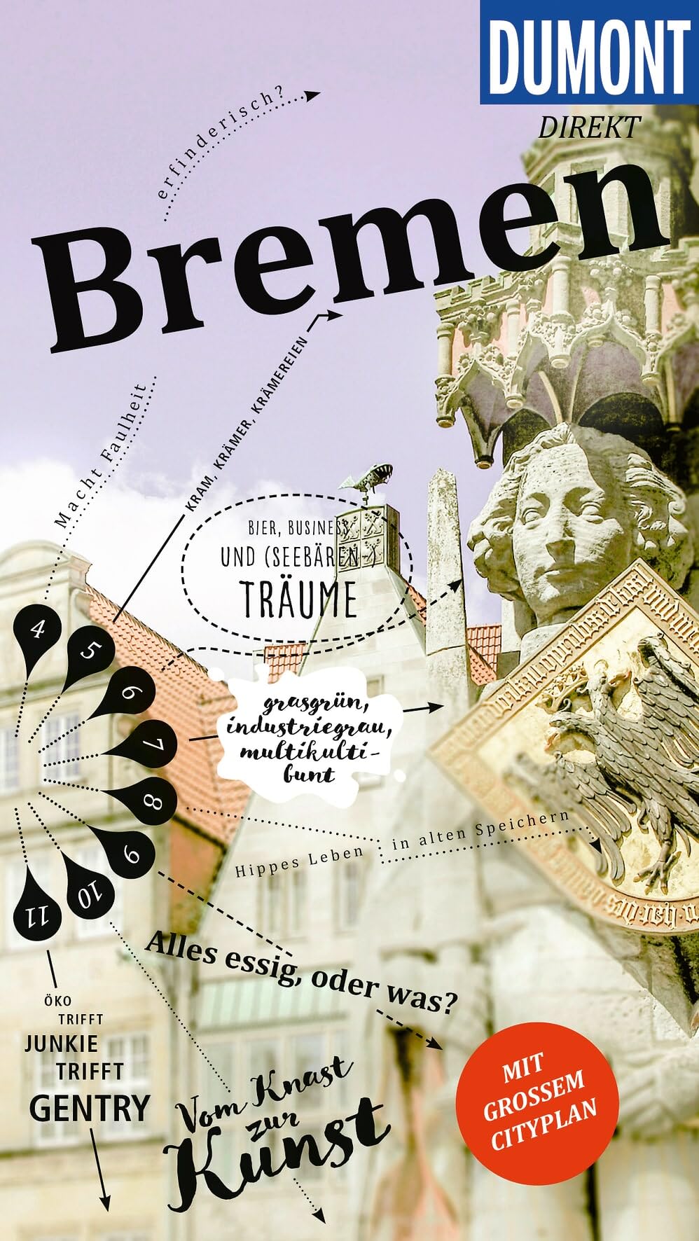 DUMONT direkt Reiseführer Bremen: Mit großem Cityplan
