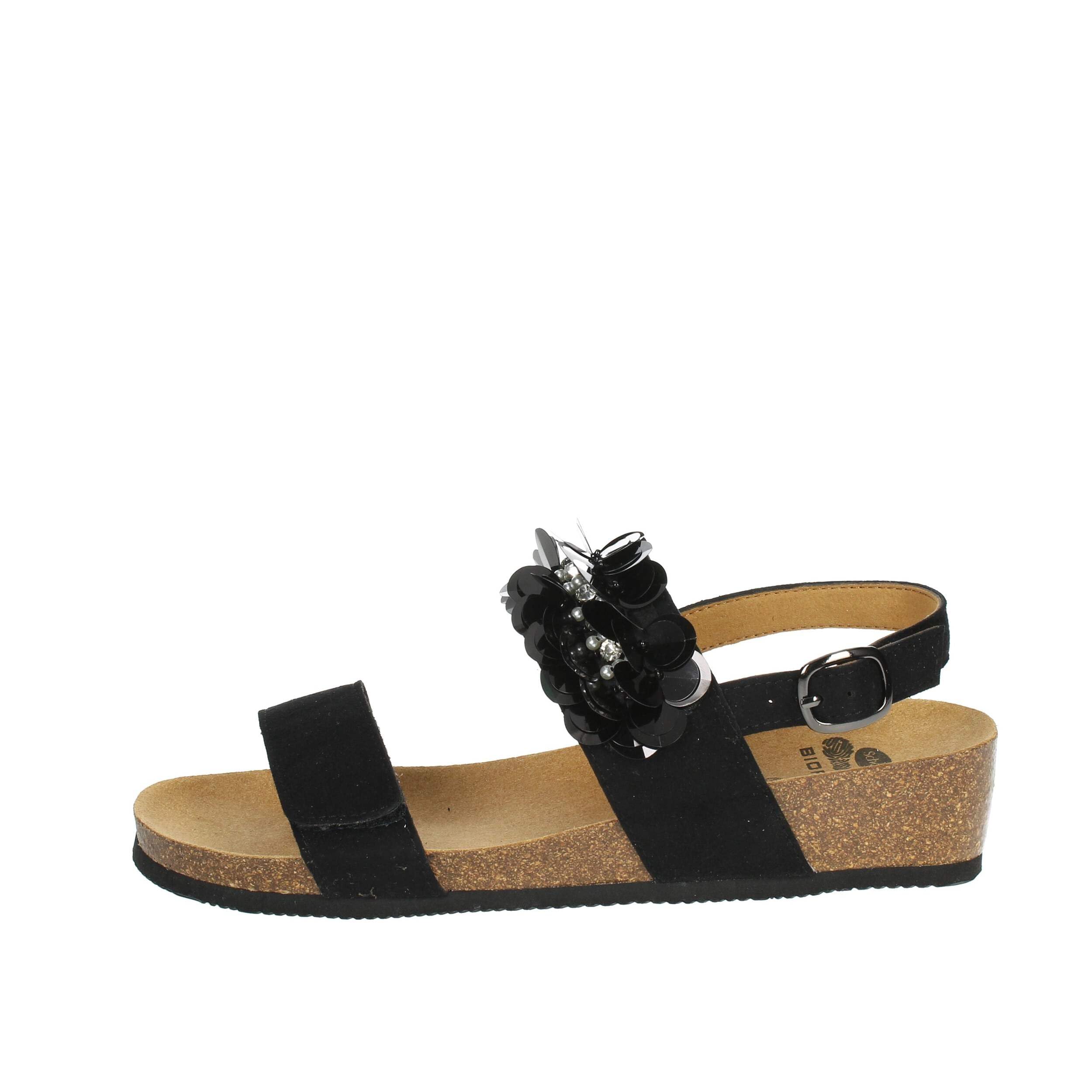 SANDALI CON ZEPPA CRISTINA ANTRACITE Grigio - Shoes Point