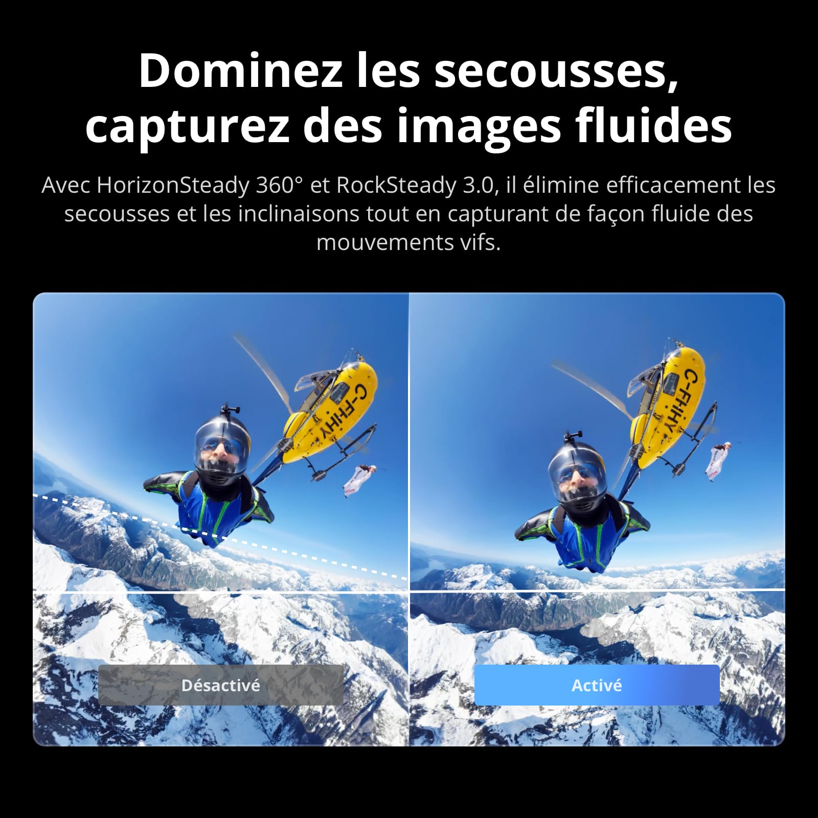 Bundle Essentiel DJI Osmo 360, caméra 360 avec imagerie 360° de 1 Pouce, vidéo 360° en 8K Native, kit de Perche à Selfie Invisible de 1,2 m, autonomie de Batterie prolongée avec 2 Batteries
