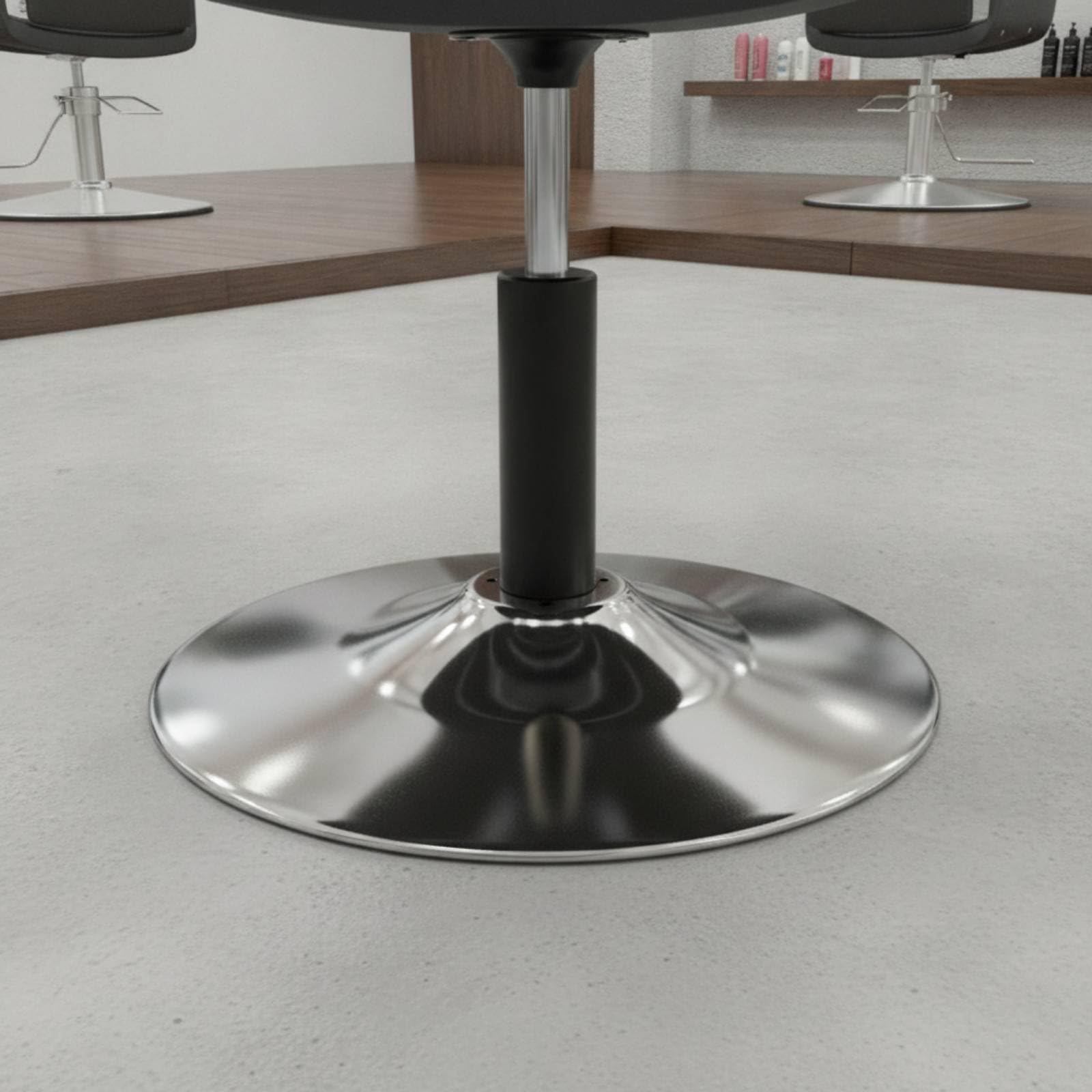 perfk Roulette de Fauteuil de Salon Roue pour Chaise de Coiffure Roulette Pivotante Remplacement Tige Filetée Mise en Place Facile Stabilité Longue Adaptée, Petit Disque