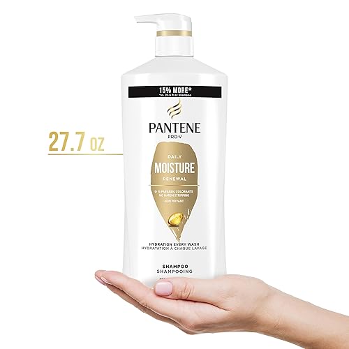 Miniatura 5 de Pantene Juego de champú acondicionador y tratamiento capilar renovación diaria de humedad para cabello seco seguro para cabello tratado con color