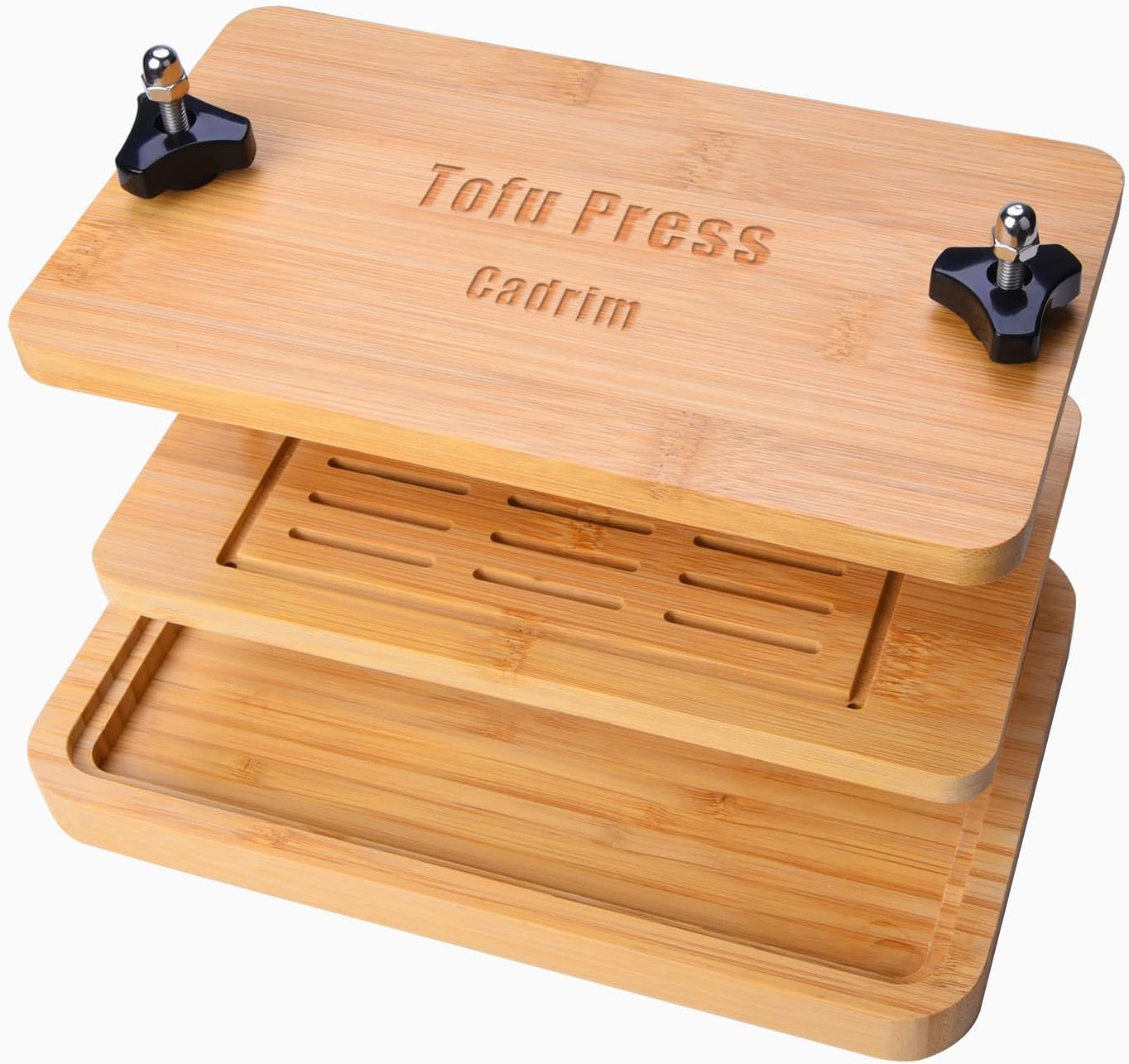 Noya Presse à tofu réglable Presse à tofu végétalien pour accélérer le retrait de l'eau du