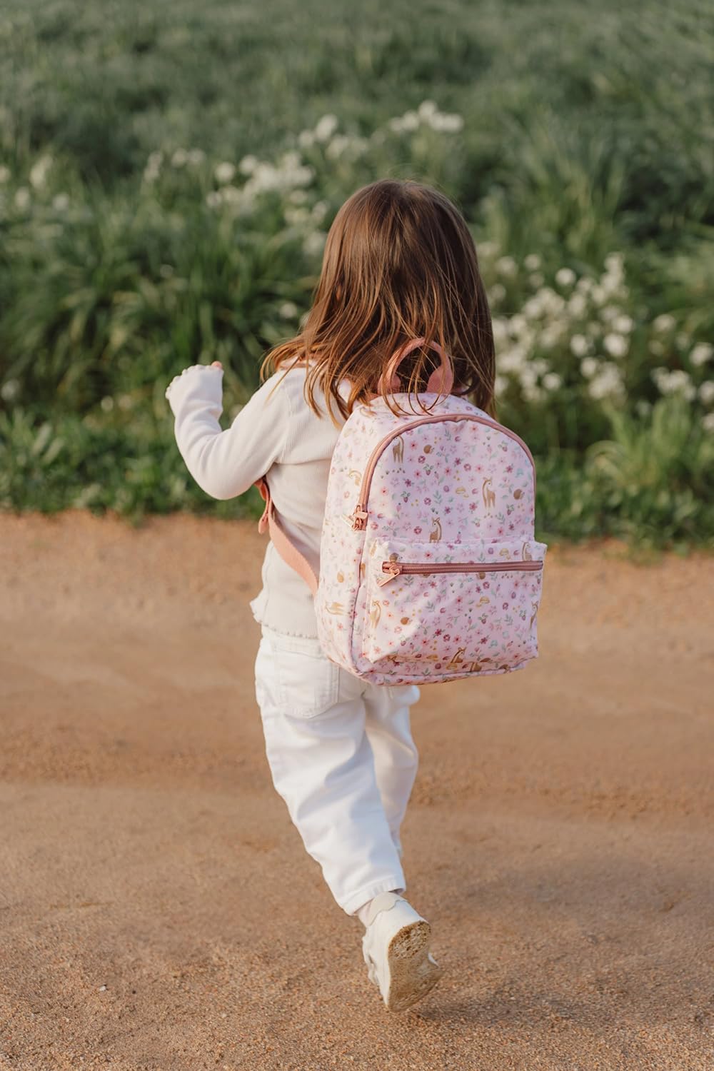 Little Dutch Mochila mochila infantil para niños guardería con correa para el pecho rosa, S, Jardín