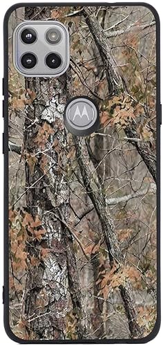 Miniatura 1 de Compatible con Motorola Moto One 5G AceMotorola G 5G Funda de camuflaje, hojas de árbol de camuflaje, patrón de caza de cazador para Moto Case para
