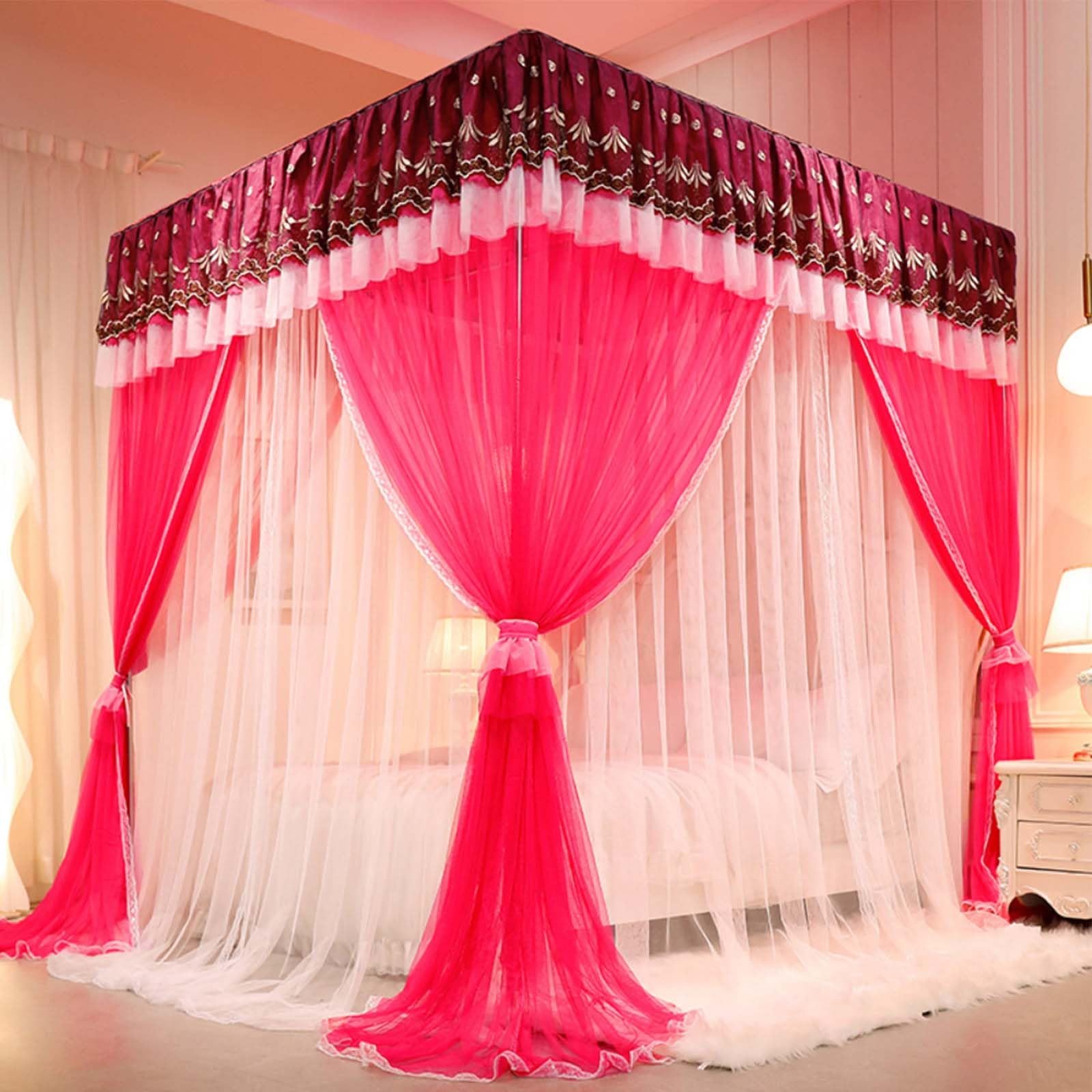 Décoration élégante pour chambre avec baldaquin pour lits simples doubles et king size