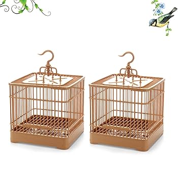Amazon | PUERI 鳥籠 鳥かご 鳥折りたたみ式 通気性 取り外し
