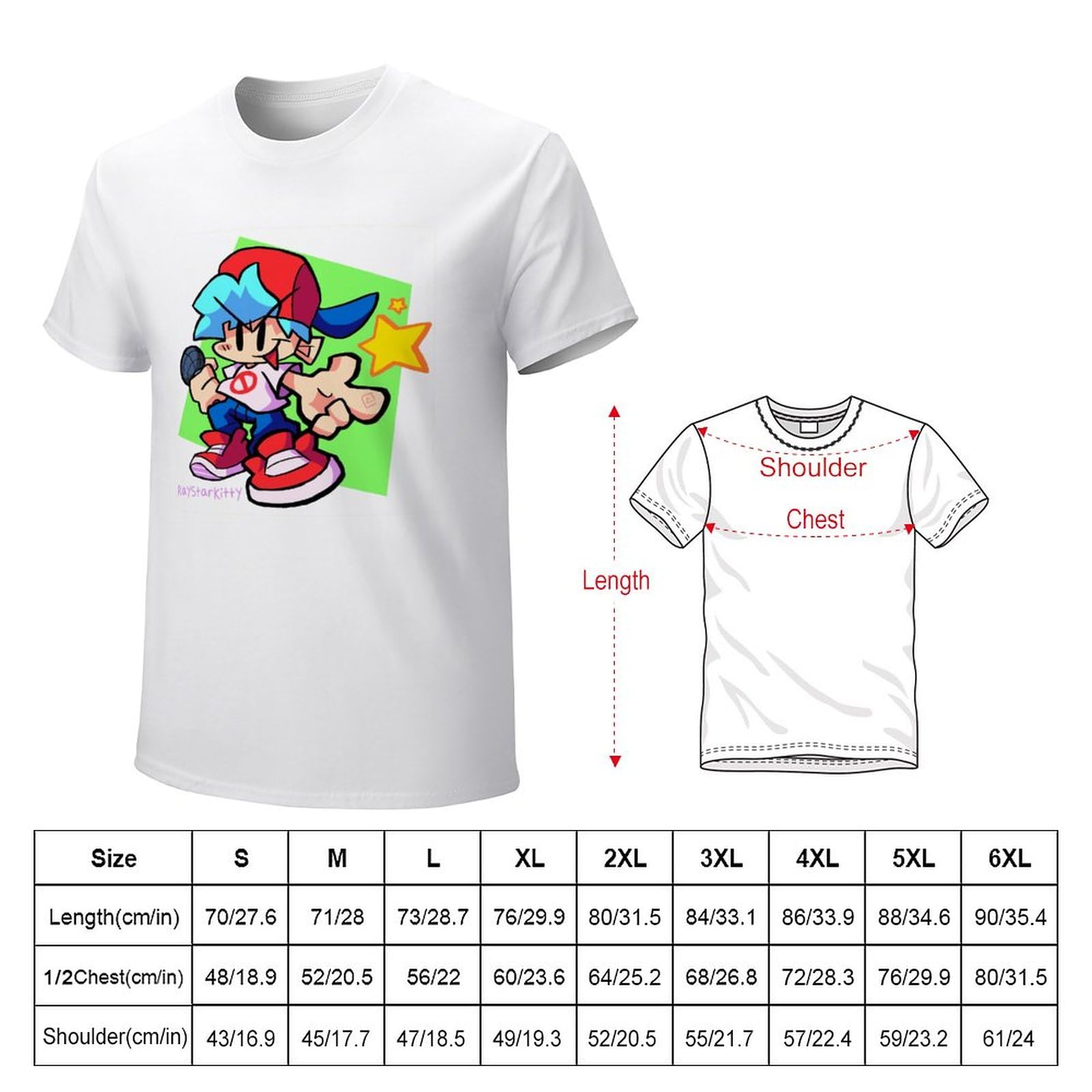 Amazon.co.jp: 夏服 半袖 Friday Night Funkin 綿 漫画 Tシャツ