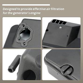 0G8442C111 Air Filter Cleaner Box Housing Assembly Compatible with Generac Portable Generator GP5000 GP5500 GP6500 GP6500E GP7500E GP8000E GP9200E XT8000E RS8000E