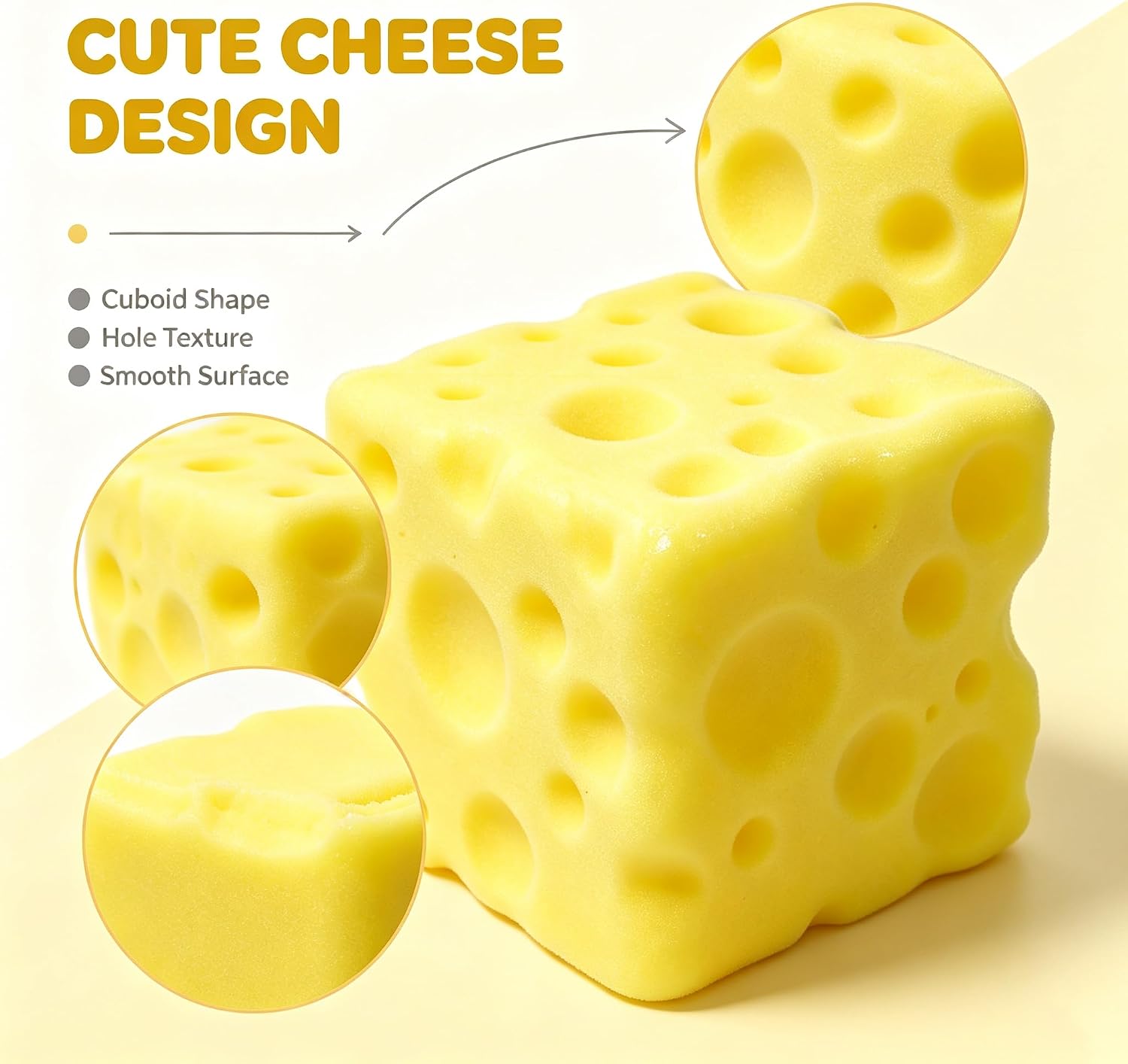 Nkde Cheese Squishy Dumpling Crunchy Butter Squishy Butter Squeeze Toys