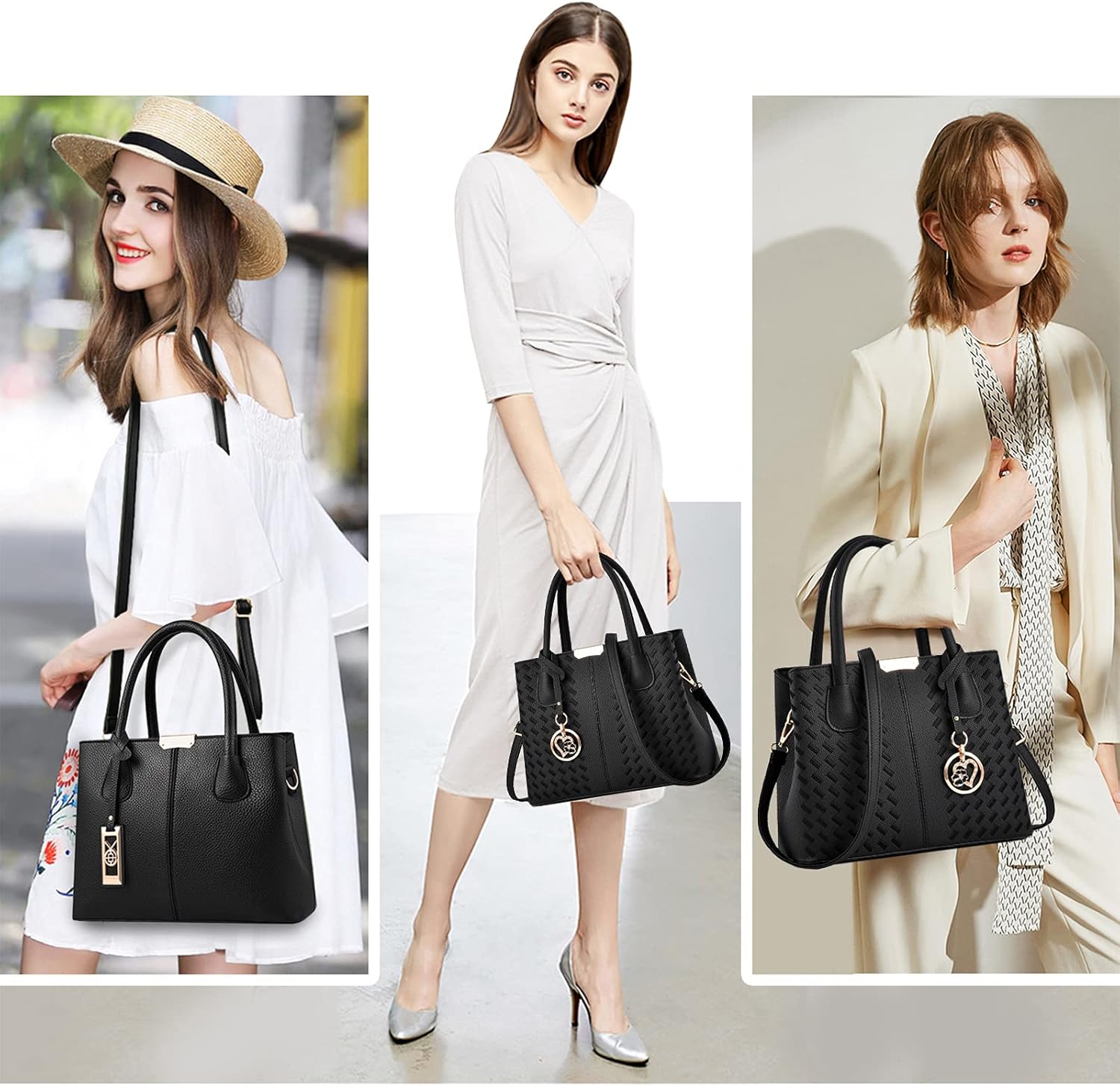 CHICAROUSAL Purses and Handbags for Women Leather Crossbody Bags Women's Tote Shoulder Bag - Image 2