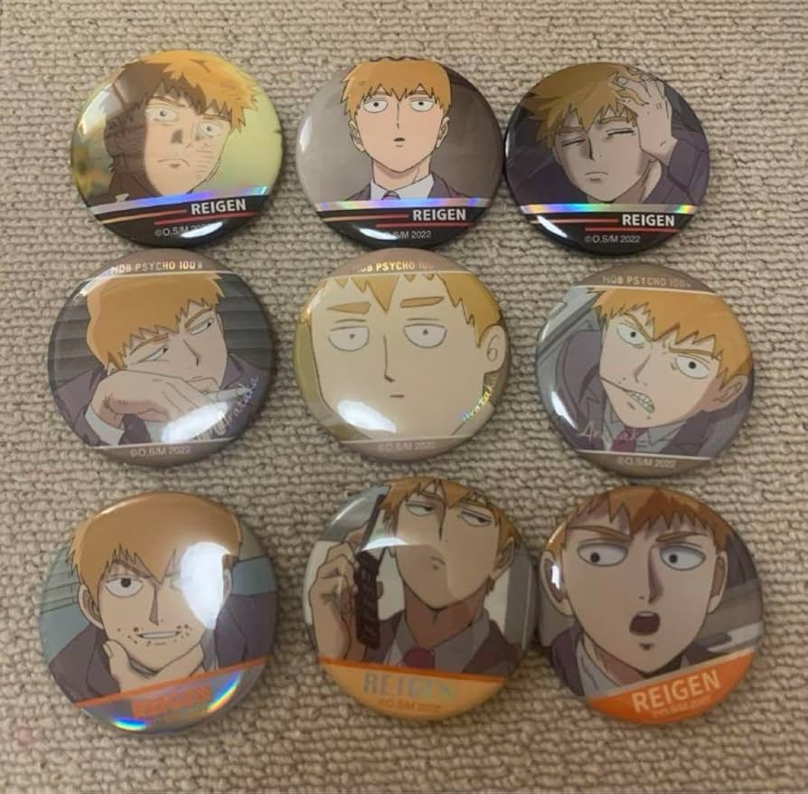 モブサイコ　トレーディング缶バッジ　霊幻新隆 モブサイコ100 Ⅲ だけ缶 霊幻新隆だけトレーディング缶バッジ