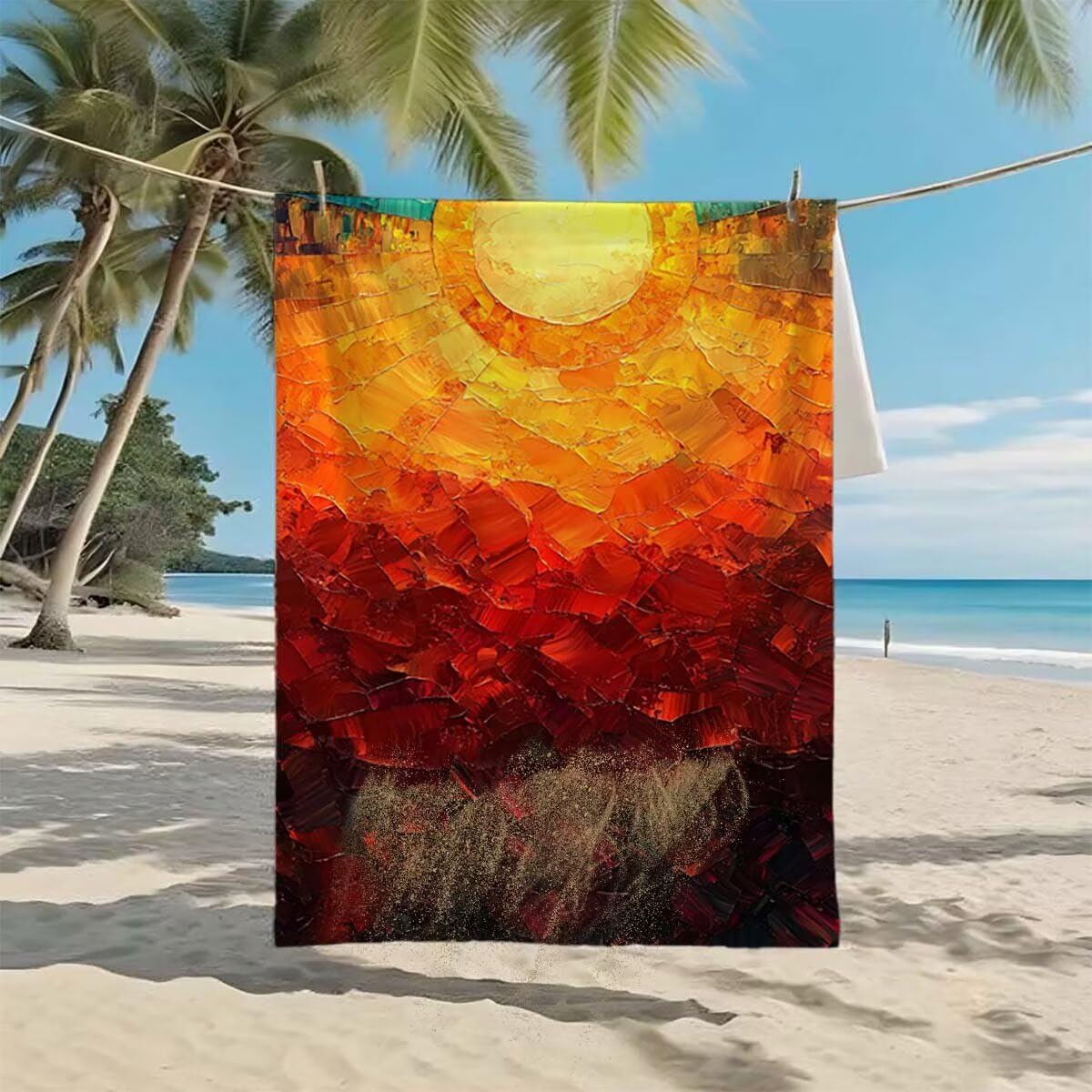 Telo Mare XXL 220x100cm/35x70cm, 2 Set Telo Mare Microfibra Sole Asciugamano Palestra Uomo, Antisabbia, Leggero, Asciugatura Rapida, Teli da Spiaggia Grandi Accessori per Camping Natation Yoga C-93