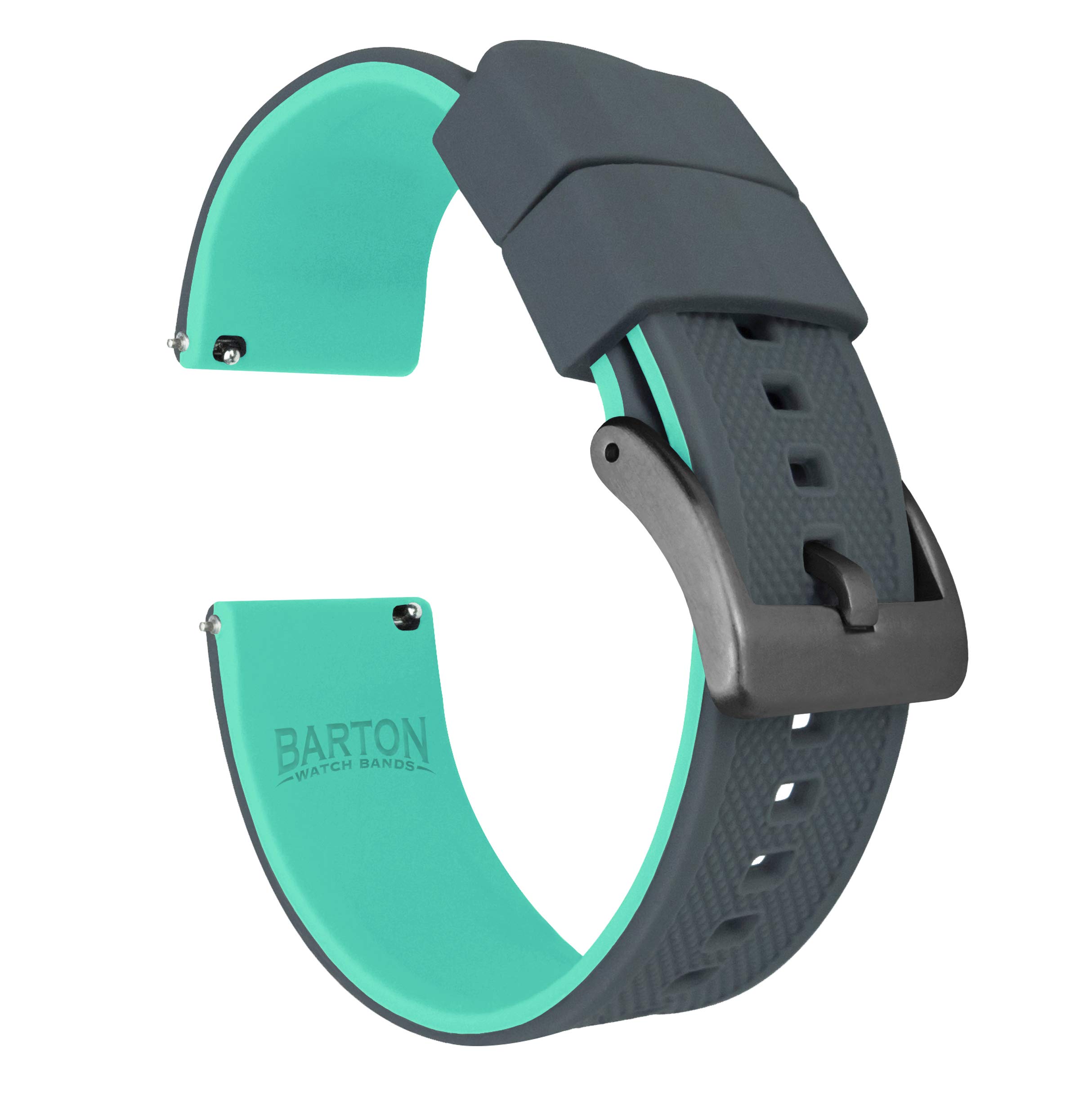 BARTON Elite Silicone Watch Bands - Gold Buckle Quick Release