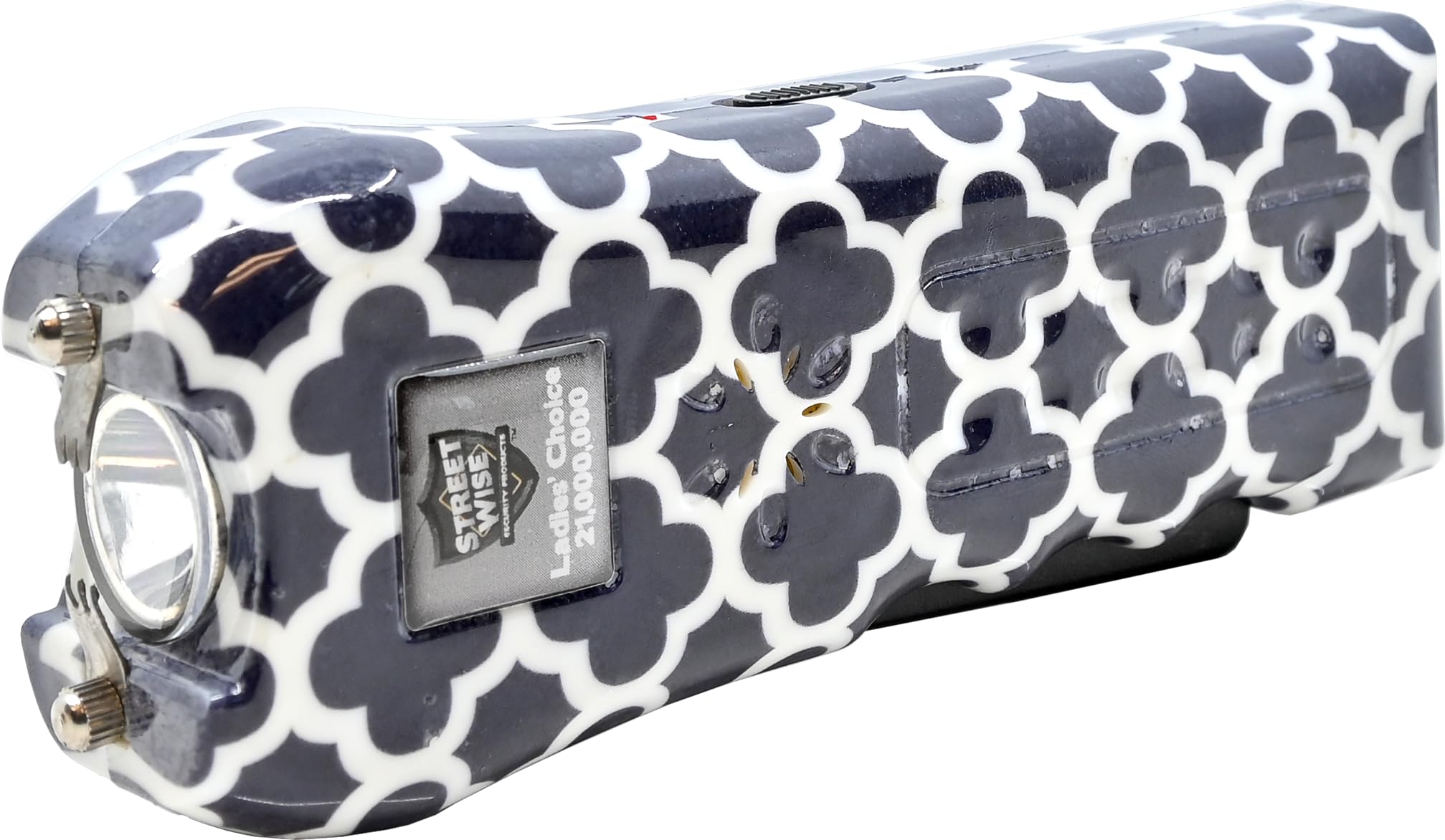 Streetwise Ladies’ Choice Stun Gun for Women - Rechargeable Self Defense Device with Alarm, LED Flashlight, Safety Disable Pin & Built-in Charger - Self Defense Kit with Holster & Lanyard