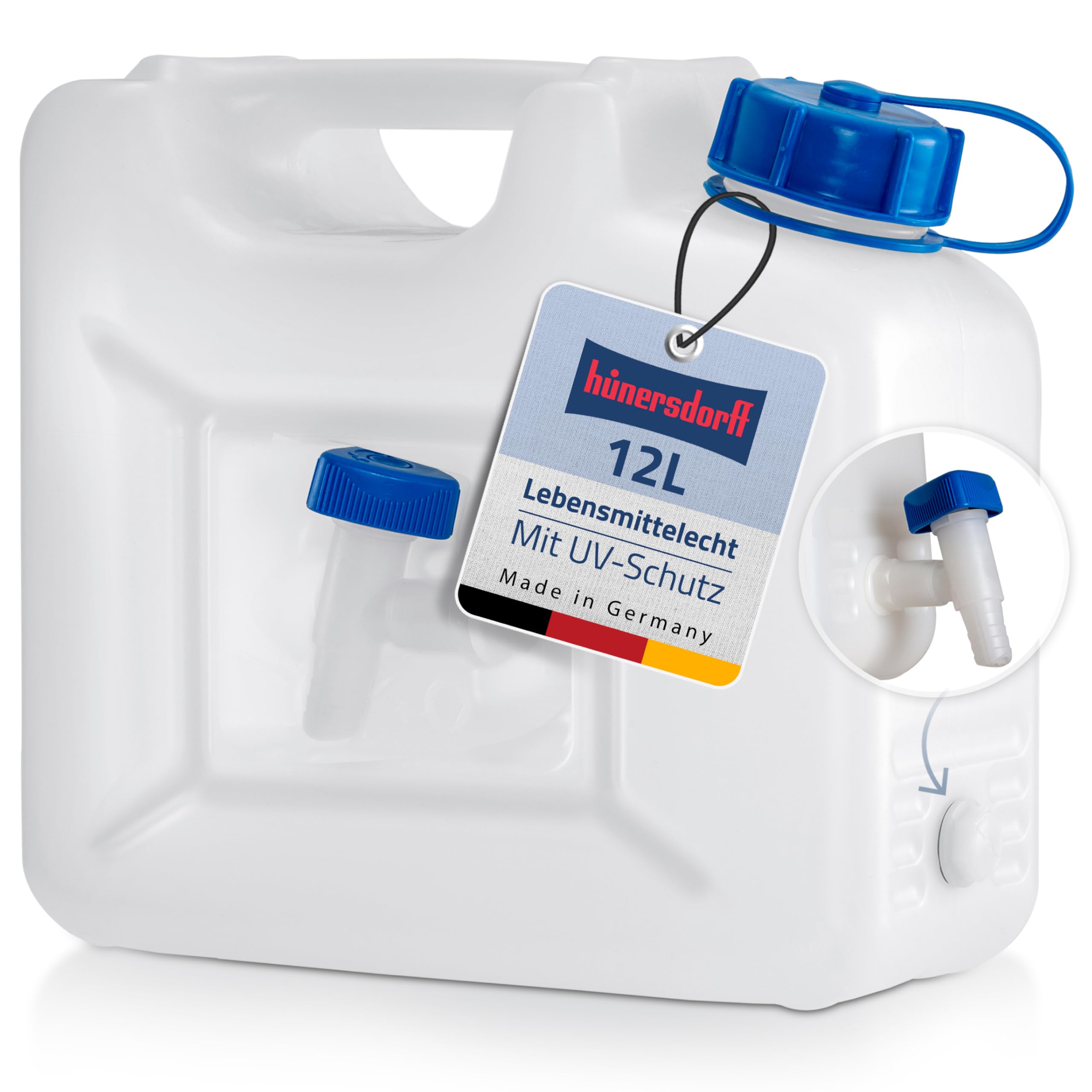 Hünersdorff Wasserkanister PROFI, 12 Liter