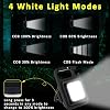MAKDAK Linterna recargable COB para llavero, paquete de 2, luz de trabajo LED super brillante de alto lumen con imán, clip, abridor de botellas para pasear perros, reparación de autos, emergencias, campamento, EDC 5