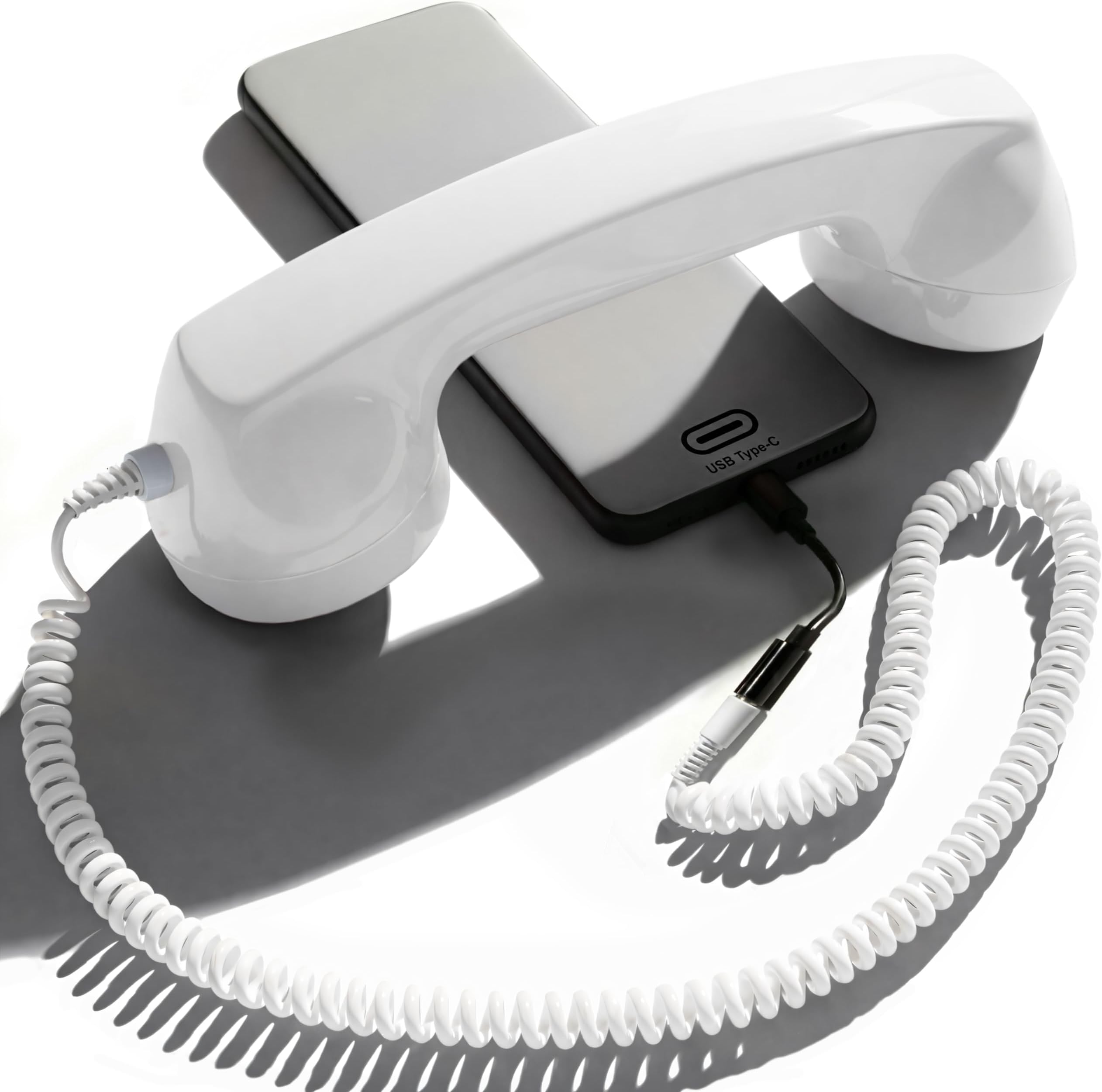 Opis Technology 60s Micro USB-C Edition Telephone Handset, White