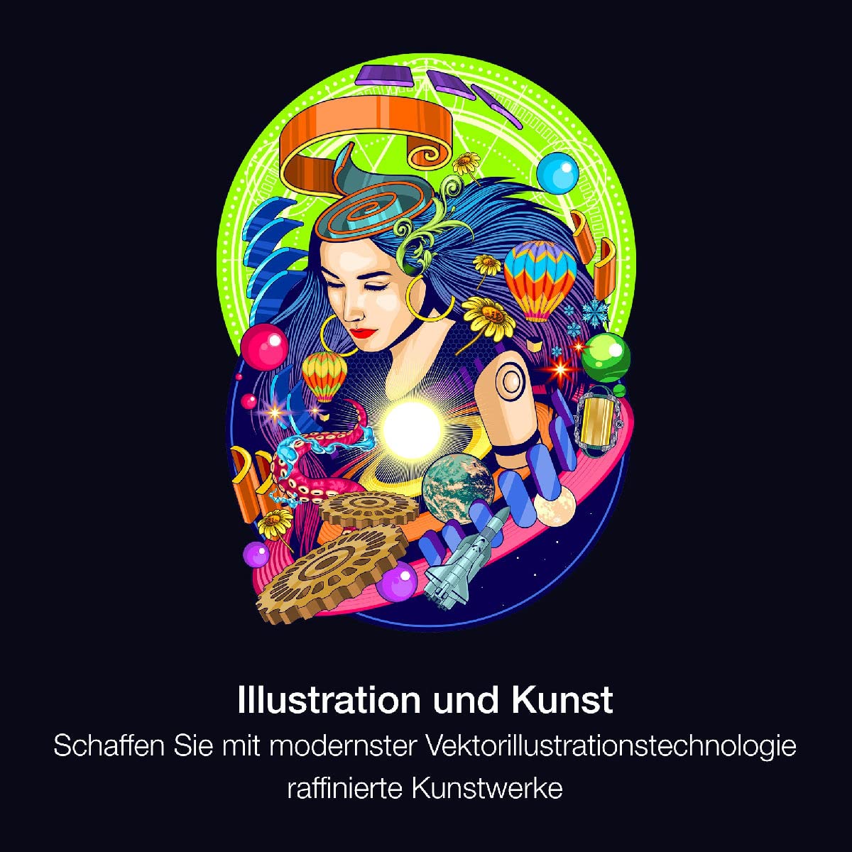 CorelDRAW Graphics Suite 2023 inkl. Vision FX 2.0 KI-Plug-In, Dauerlizenz, Postzustellung