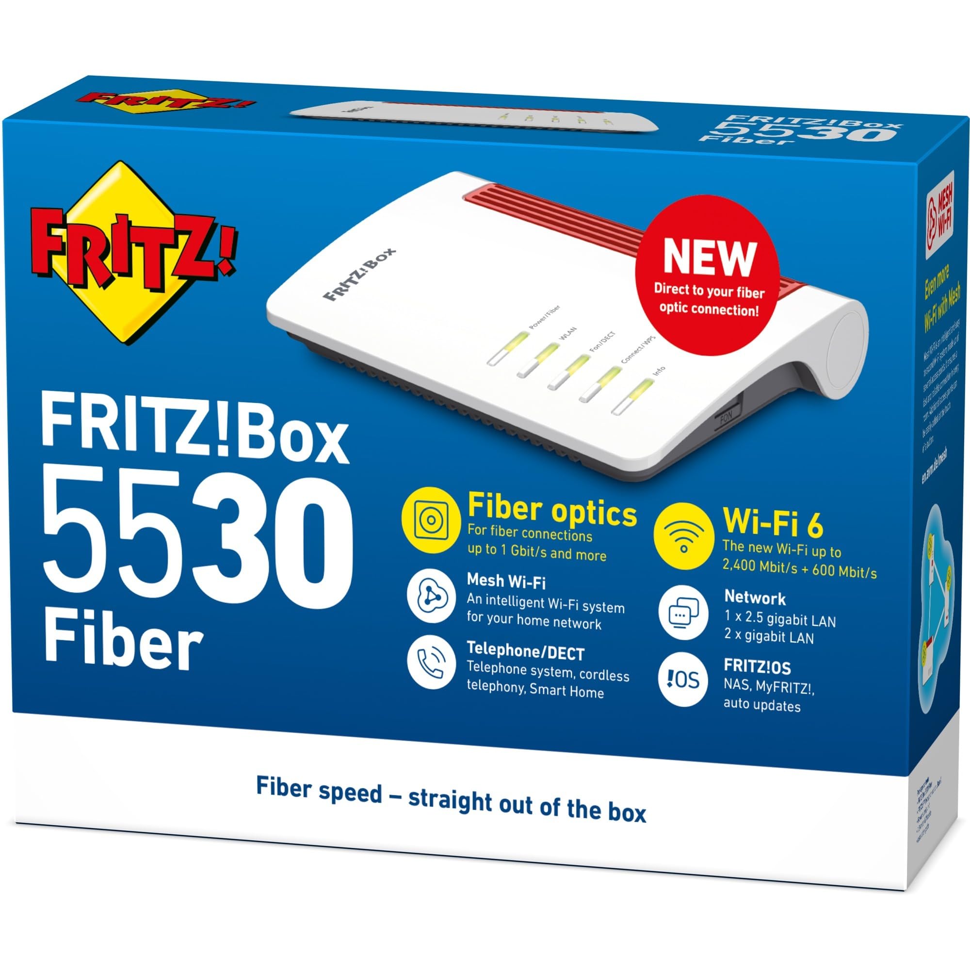 AVM FRITZ!Box 5530 Fiber, Glasfasermodem, Edition XGS-PON, internationale Version