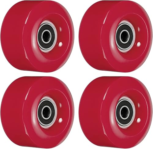 Miniatura 8 de PATIKIL Ruedas de 1.260 x 2.283 in con rodamientos, paquete de 4 patines de repuesto 82A para patines de doble fila, para interiores o exteriores,
