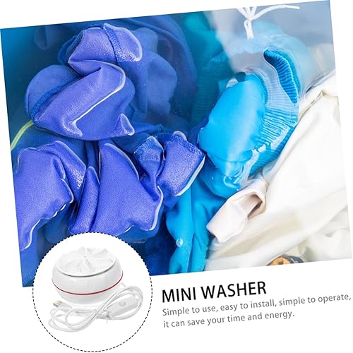 Miniatura 9 de DOITOOL Mini lavadora portátil con carga USB para ropa interior y calcetines de viaje, ropa interior y calcetines, ligera y compacta con diseño de
