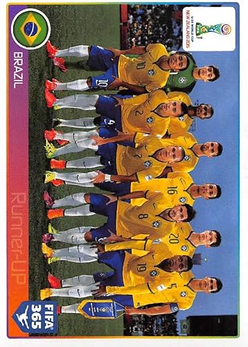 2015-16 Panini FIFA 365 Stickers Soccer #49 Brazil Trading Card Sized Album Sticker