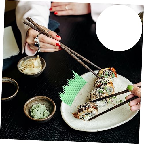 Miniatura 6 de Cabilock 1000 piezas de decoración de sushi, decoración de mesa, Baran, Sushi, hierba falsa, sushi, hierba artificial, cuadrados, tapete de sushi,