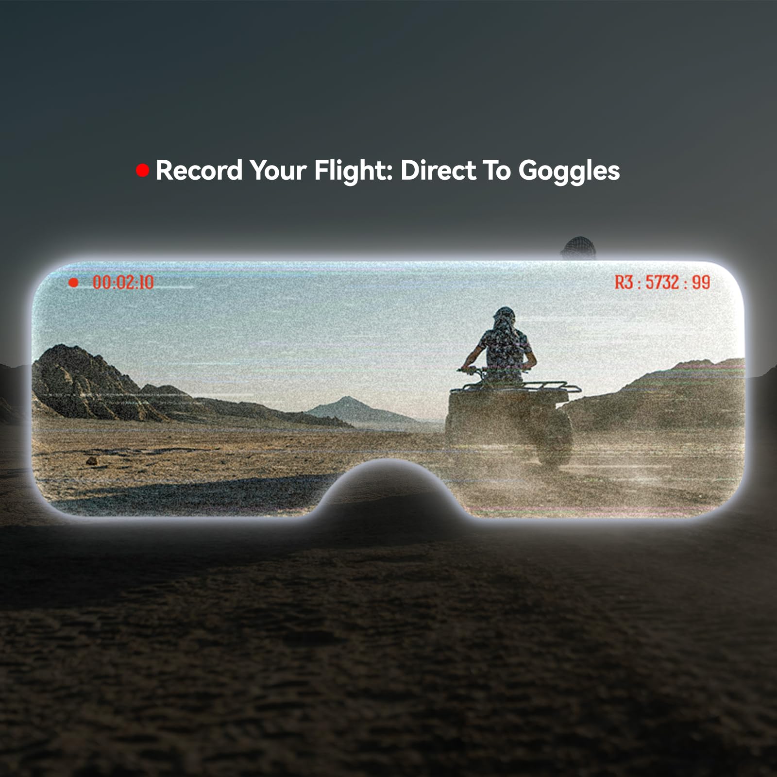 BETAFPV VR04 FPV Gafas con función DVR 5.8G 48CH 4.3 pulgadas 800 x 480px NTSC/PAL, batería integrada de 2000 mAh, soporta grabación y reproducción, compatible con dron FPV como Cetus Meteor Air Pavo