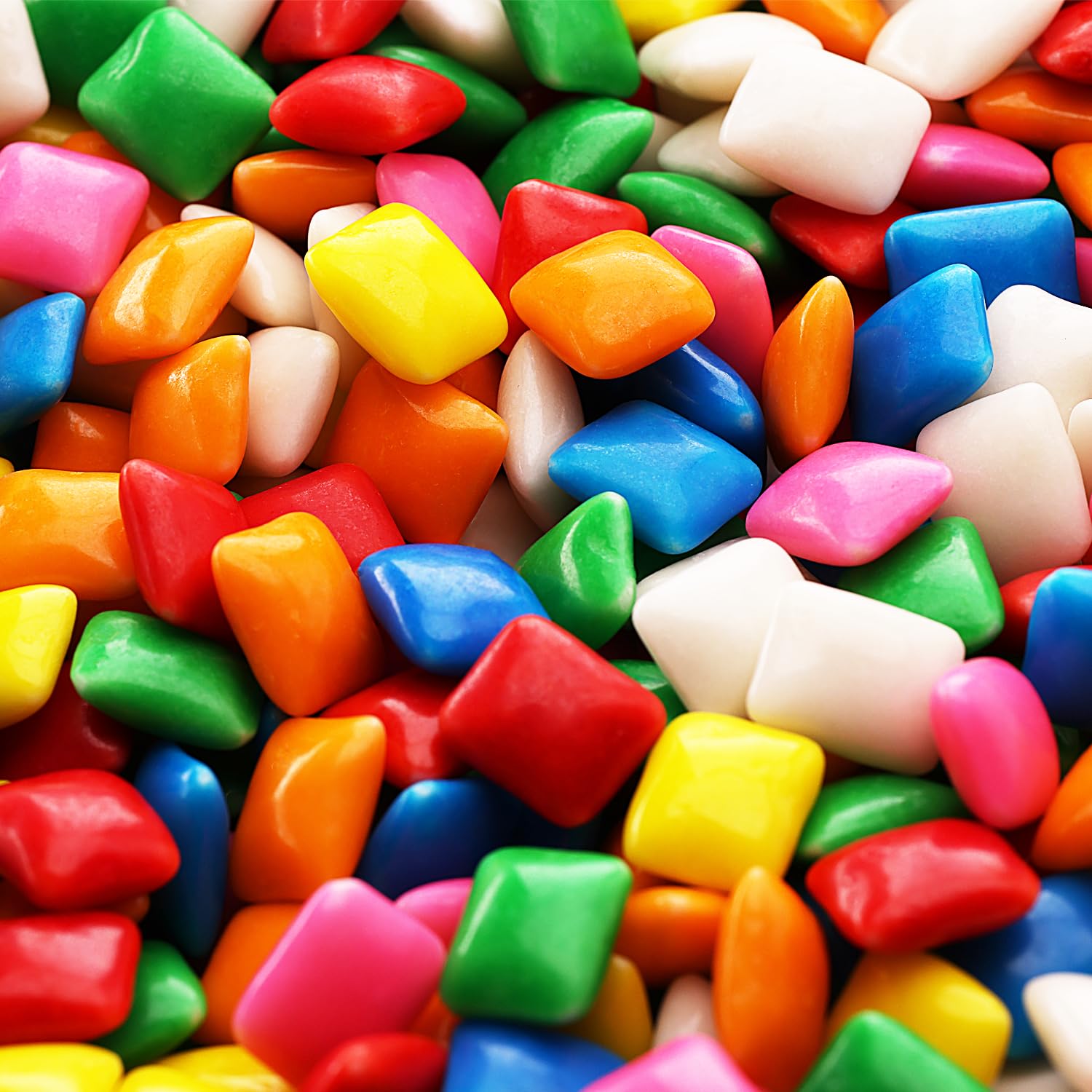 Mini Chiclets Gum - Chicklets Assorted Flavor Gum - Vending Machine Refill - Chiclet Gum Bulk - 1.7 LB - Chewing Bubble Gum - Tiny Chicklets