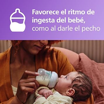 Philips Avent Natural Response - Set de regalo para bebés: 2 biberones anticólicos de 260 ml con tetinas T3 (para bebés de 1 mes o más) y 2 chupetes Ultra Air (modelo SCD657/12)