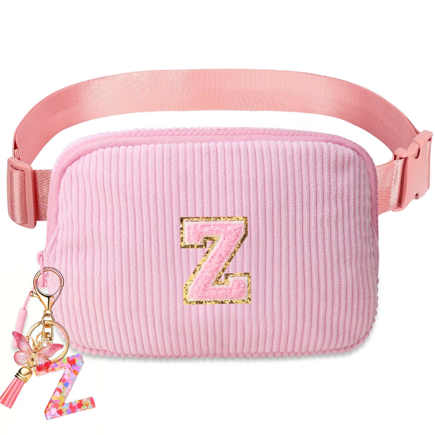 Belt Bag for Girls Gifts - Birthday Gifts for Teenager, Personalized Gifts for Mom Freind Sister Teacher, Graduation GiftsInitial Crossbody Bag Belt Bag for Women Z