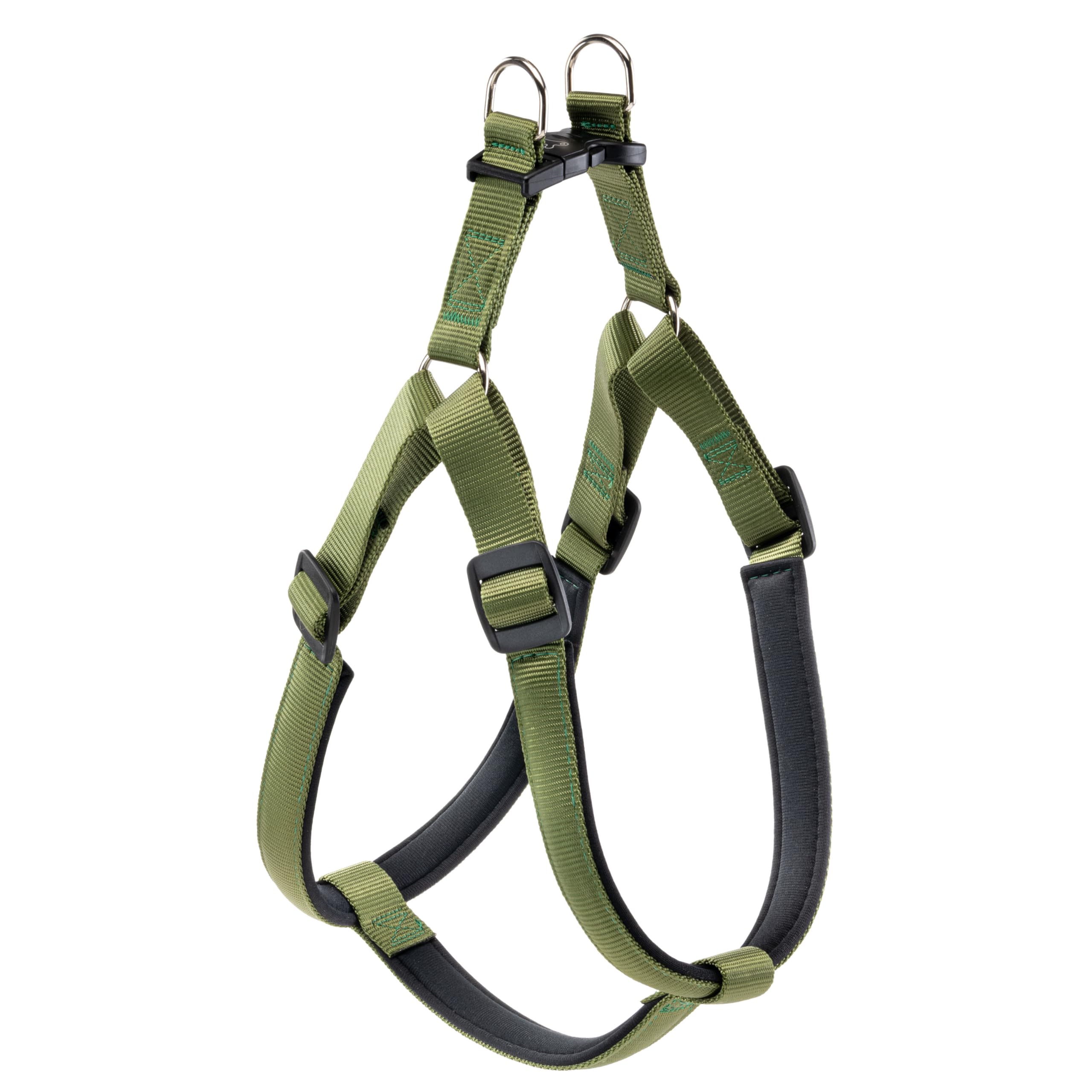 Ferplast Dog Harness DAYTONA, Large Dog Harness, Padded, Adjustable, Green