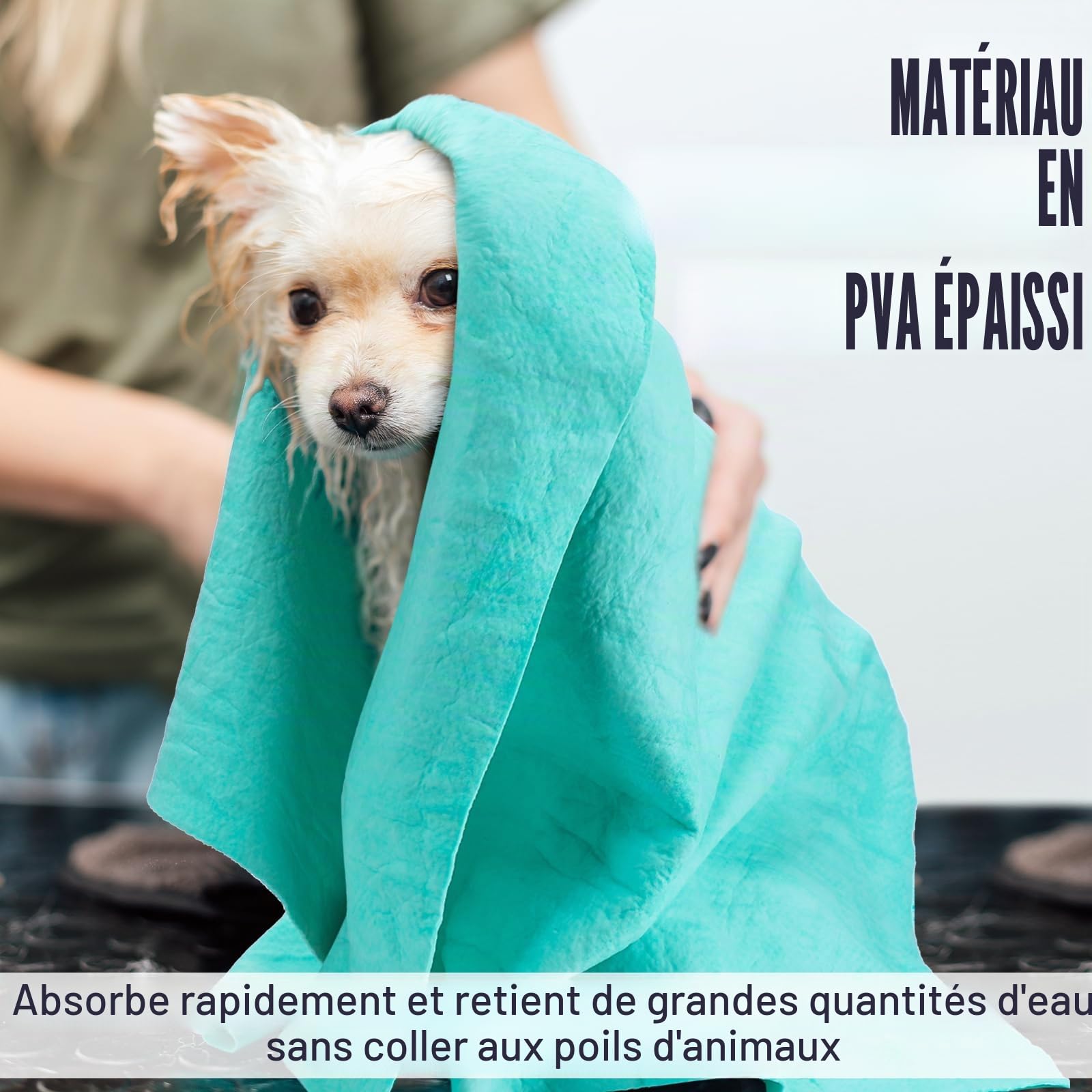 Tisancy Lot de 4 serviettes de natation en chamois pour plongée, natation, triathlon et autres sports nautiques (66 x 43,2 cm, bleu, vert, gris foncé, violet)
