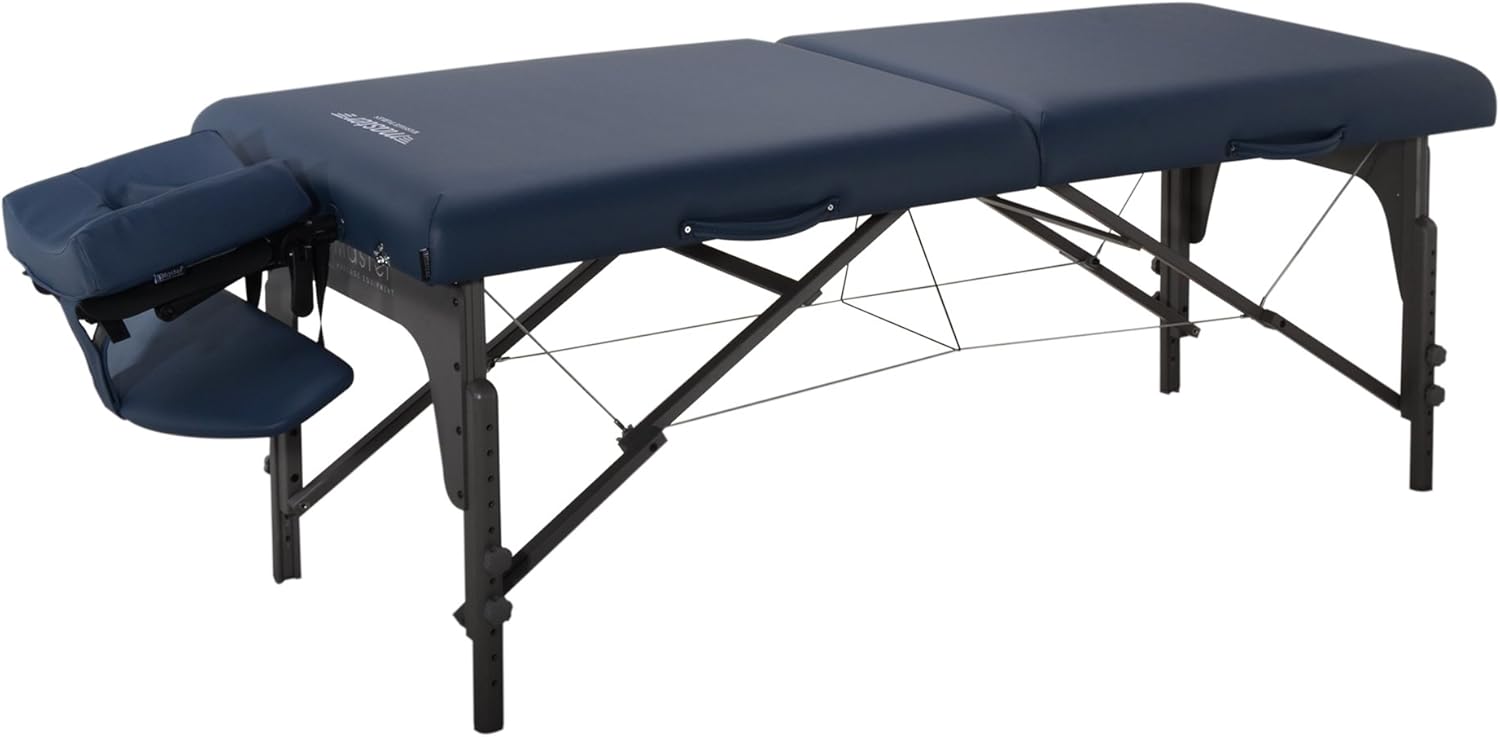 Master Massage 31 inch Montclair LX Pro Portable Massage Table Package with Memory Foam, Royal Blue : Everything Else
