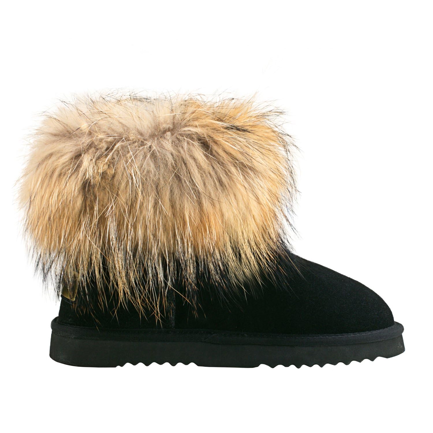 Shenduo Mujer Piel Botas Invierno Forrado de Piel Peluche | Forradas de Piel Cálido Clásico Material Cuero Botas para Clima Frío