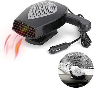12V Portable Car Heater or Fan - Cooling Car Space & Fast Heating Defrost Defogger Space Automobile Windscreen Fan, Heat Cooling Fan Ceramic 3-Outlet Plug in Cigarette Lighter (Black) - coolthings.us