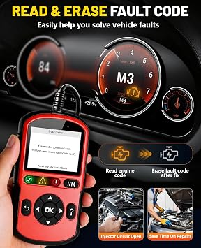 Autel OBD2 Scanner Autolink AL549, Car Code Reader for Check Engine Light, OBD2 Scan Tool for Read & Clear Fault Codes, ABS & Battery Test & Live Data, OBDII Diagnostic Tool for 1996+Cars and Trucks
