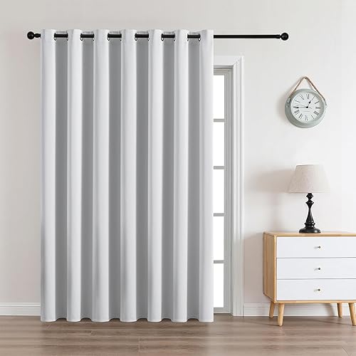 Miniatura 86 de CUCRAF Juego de 2 paneles de cortinas opacas negras de 54 pulgadas de largo, cortinas de oscurecimiento de habitación para sala de estar y