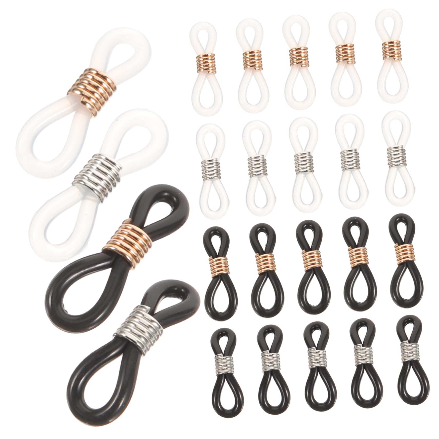 300pezzi Catena Per Occhiali Silicone Antiscivolo Con Anello Regolabile Per Accessori Occhiali Fashion e Resistente